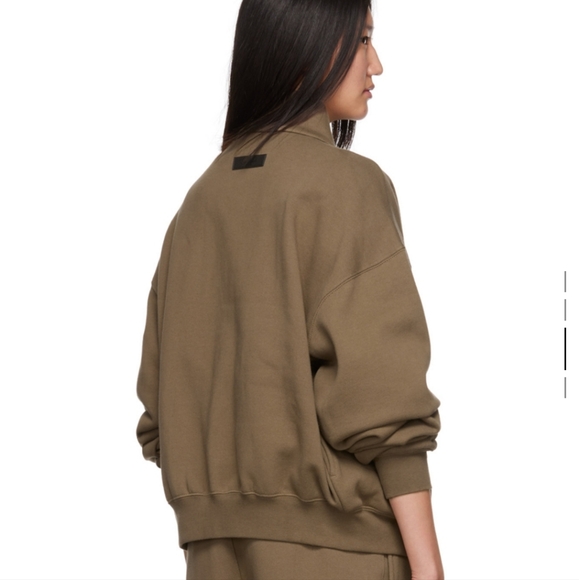 Fear of God Essentials Brown Full Zip Sweater - Picture 7 of 7